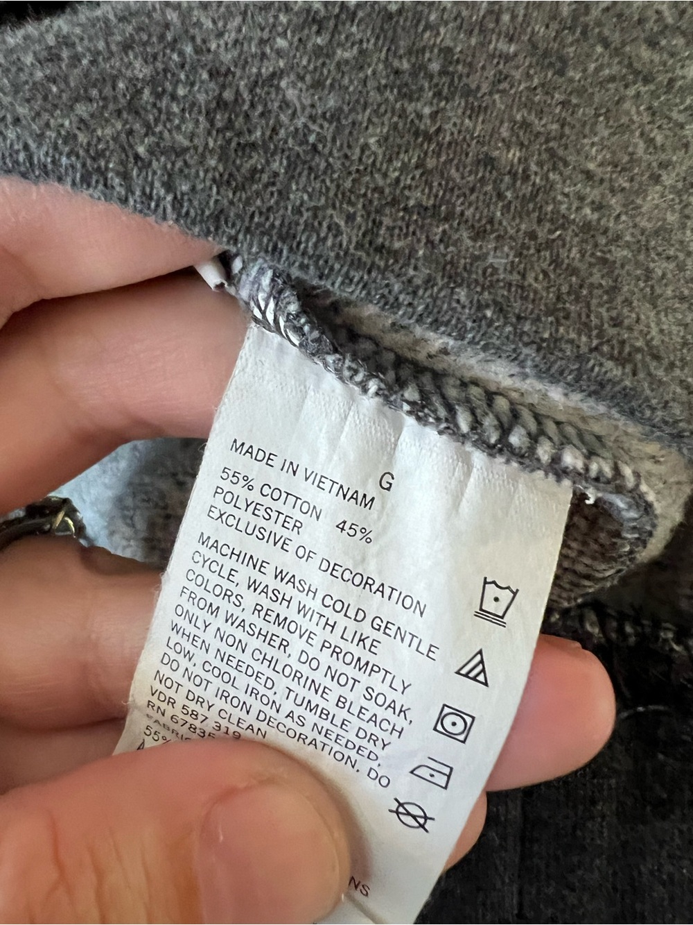 Nautica Men's Dark Charcoal Quarter-Zip Sweater with Navy Trim - Picture 6 of 6